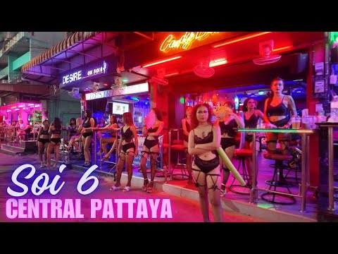 [4K] Central Pattaya Thailand Night Walk Soi 6 Soi 7 Soi 8 Candid Walks