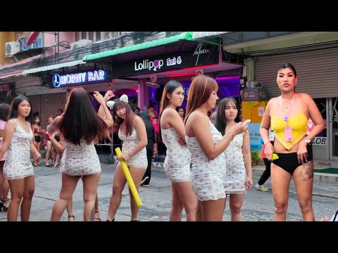 [4K] Exciting Scene in Soi 6 Pattaya, Beautiful Boom Boom Freelancers!