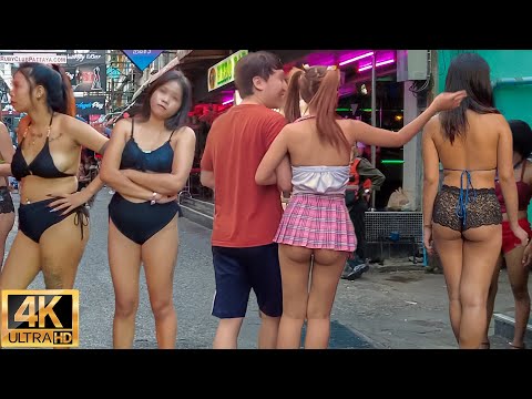 [4K] Pattaya Soi 6 Hot & Exciting Scenes , Soi Buakhao , Beach Road | January 2024 Thailand