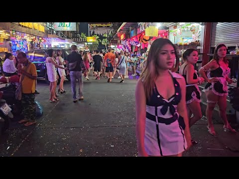 [4k]Exploring The Wild Nightlife of SOI 6 Pattaya Another Friday Weekend DEC.15.2023