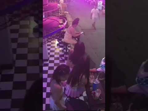 An unidentified man drove his motorbike into Cooters Bar on Soi 6 in Pattaya last night.
