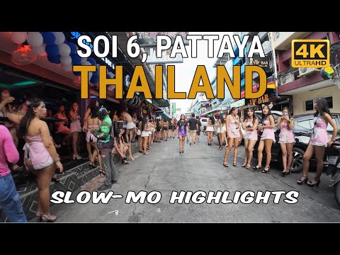 City Walk – Slow-mo – The girls on Soi 6, Pattaya, Thailand – Day