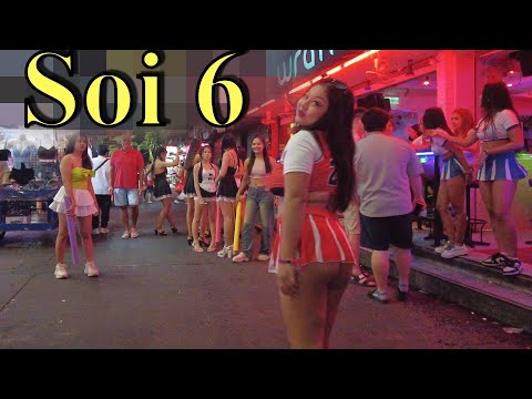 Pattaya Soi 6! Where Farangs? on Friday Night Thailand March 2024