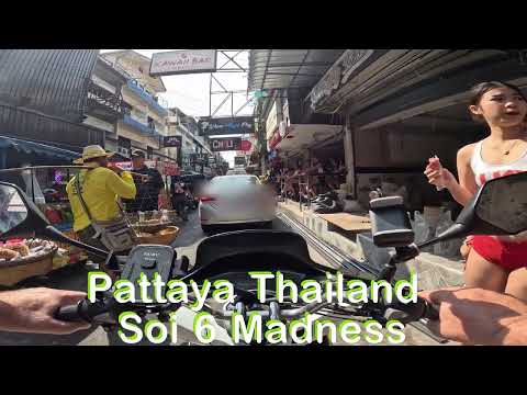Pattaya, Thailand,  TOO MANY SEXY GIRLS, Soi 6, slow-motion video