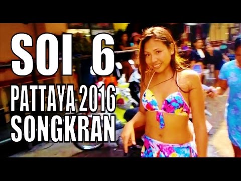 Soi 6 Pattaya Thailand Songkran 2016