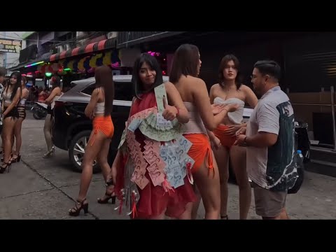4K Slow Motion Soi 6 Pattaya Men Dreamland Nightlife 24.September