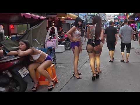 4K Soi 6 start 05.00 PM in the Nightlife sexy Ladys Dreamland for Men smiling women Oktober 2024