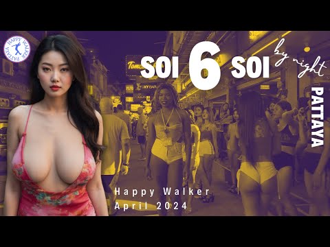 [4K] Very hot and uncensored scenes on soi 6. Pattaya 2024. #soi6 #soi6pattaya