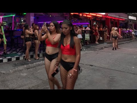 4K Wolk Soi 6 Red Light Scenen Pattaya Nightlife Sexy Girls 2024