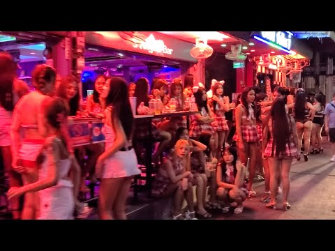 8K Craziest Nightlife Beautiful Girls of soi 6 Pattaya Thailand soi Pothole Ladyboys Bars GoGo Clubs