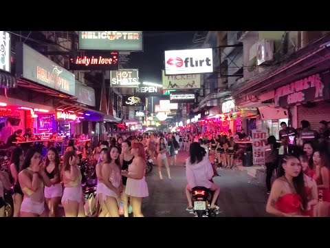 8K soi 6 Craziest Beautiful Girls Nightlife Pattaya Thailand Bars and clubs TreeTown Skaw Beach