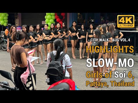City Walk – Slow-mo – The beautiful girls of Soi 6, Pattaya, Thailand – Vol  4 #pattaya #soi6