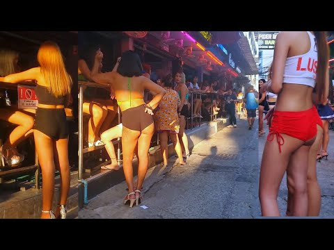 🇹🇭 [4K] SOI 6, CENTRAL BEACH ROAD AND SECOND ROAD MASSAGE SHOPS, PATTAYA, THAILAND