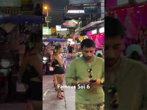 Famous Soi 6, Pattaya#shorts #thailand #pattaya