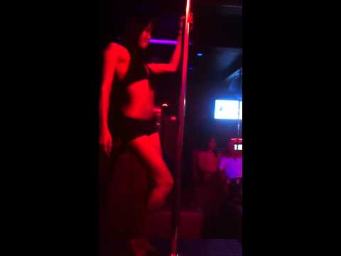 Girl dancing in Thumbs Up Bar, Soi 6, Pattaya