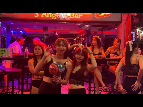 Girls in bikinis and swimsuits, very beautiful, on Soi 6 Pattaya #soi6 #pattaya  #nightlife #4k