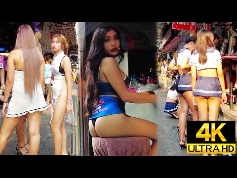 Pattaya 4K Walk Soi 6, Soi 6/1,  Beautiful girls & Ladyboy. Apr 2024.
