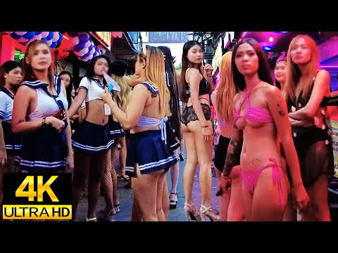 Pattaya 4K Walk Soi 6 Street with many cute girls & Soi 6/1. May 2024.