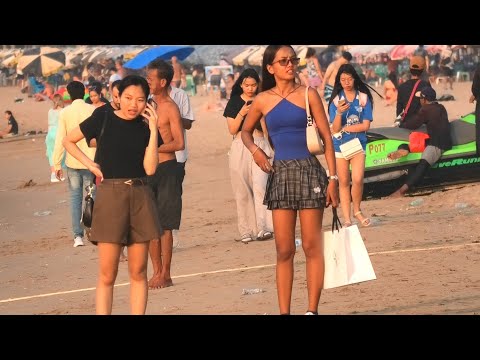 Pattaya, Soi 6 Moments. May, 2024. Relax and calming walk before sunset