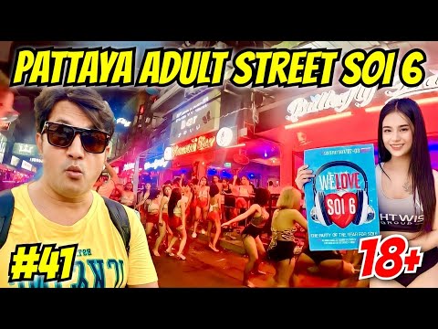 Pattaya Soi 6 Nightlife | Thailand Pattaya Adult Street | Soi 6 Walking Street | Pattaya Girls Vlog