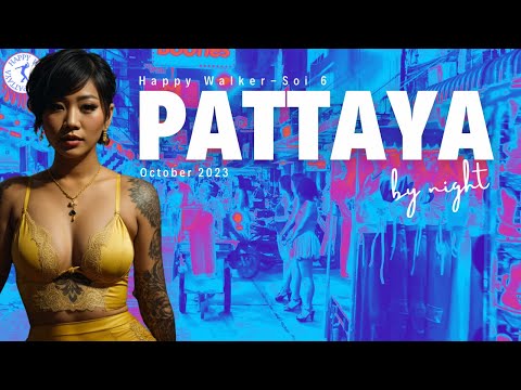 Pattaya. Soi 6. PATTAYA STREET SCENES. October 2023 in Thailand.