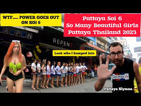Pattaya Soi 6, So Many Beautiful Girls, Pattaya Thailand 2023