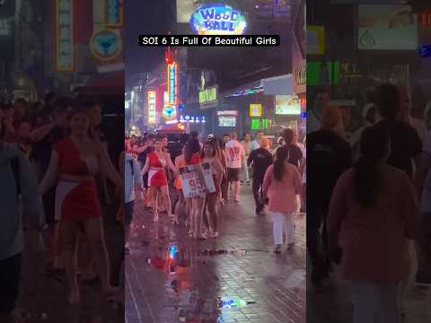 SOI 6 Is Full Of Beautiful Ladyboys #shorts #soi6 #pattaya #nightlife #travel #thailand #bangkok