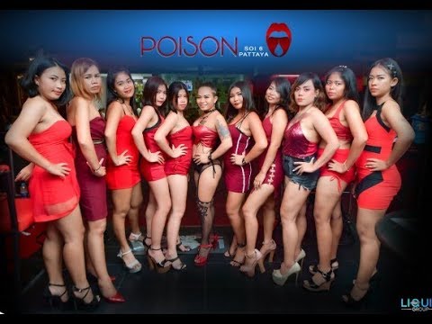Soi 6 Pattaya Bar's Ladyboys Freelancer Girl's On Street || Poison Bar