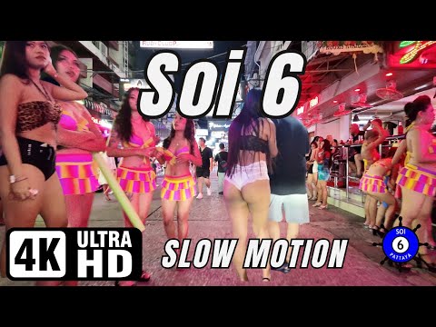 Soi 6 | Pattaya | Slow Motion | 01-10-2024 | 4K Ultra HD 60FPS