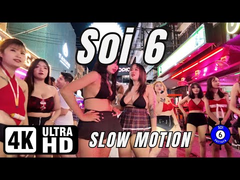 Soi 6 | Pattaya | Slow Motion | 03-10-2024 | 4K Ultra HD 60FPS