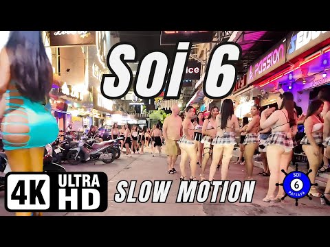Soi 6 | Pattaya | Slow Motion | 24-09-2024 | 4K Ultra HD 60FPS