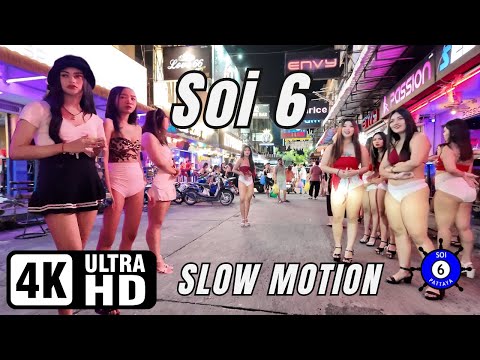 Soi 6 | Pattaya | Slow Motion | 25-09-2024 | 4K Ultra HD 60FPS