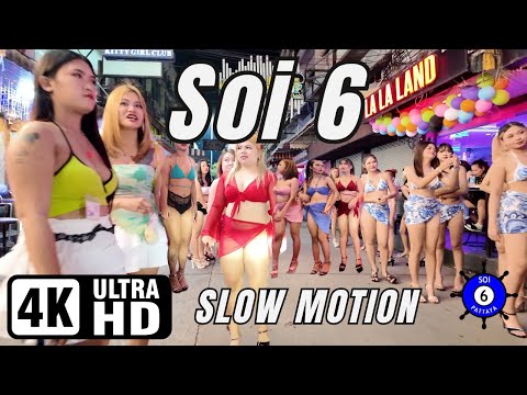 Soi 6 | Pattaya | Slow Motion | 27-09-2024 | 4K Ultra HD 60FPS
