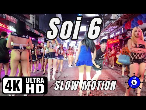 Soi 6 | Pattaya | Slow Motion | 28-09-2024 | 4K Ultra HD 60FPS