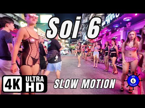 Soi 6 | Pattaya | Slow Motion | 30-09-2024 | 4K Ultra HD 60FPS