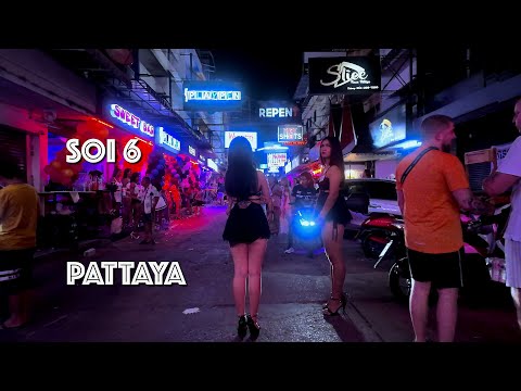 The Famous Street in Pattaya – SOI 6 – Thailand 🇹🇭 4K – Walking Tour. #thailand #pattaya #travel