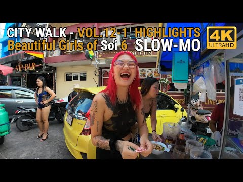 City Walk – Slow-mo -The Beautiful Girls of Soi 6, Pattaya, Thailand – Vol. 12-1 #pattaya #soi6
