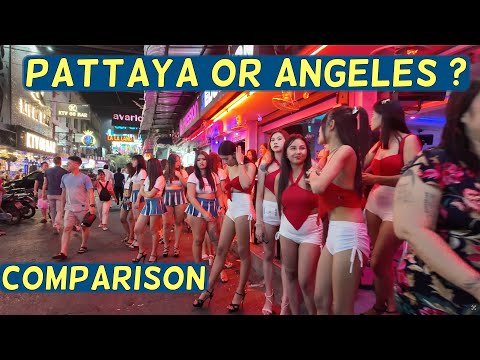 Comparison of Walking Street in Angeles city and SOI 6 in Pattaya city.