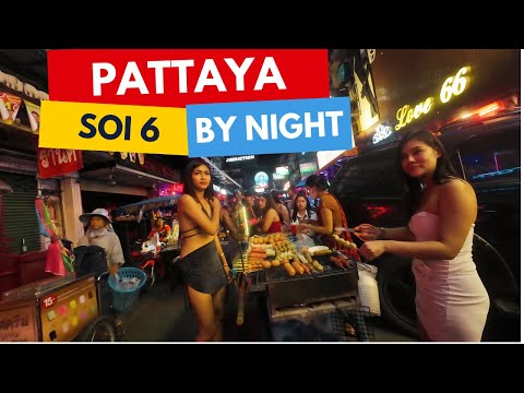 🇹🇭 PATTAYA · Soi 6 by Night · Full walking tour