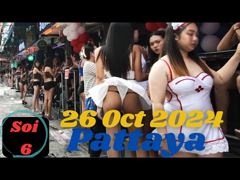 Pattaya Soi 6 Nightlife – Pattaya  – Thailand – Date 26 Octomber 2024 @soloDVlogs