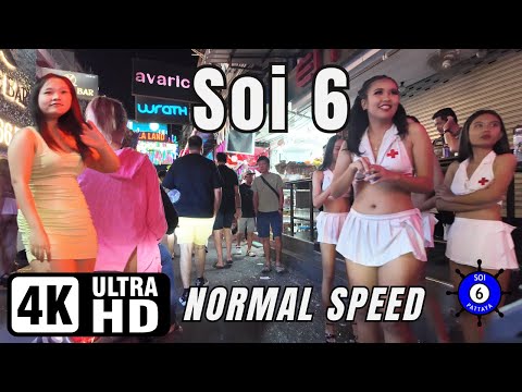 Soi 6.1 & Soi 6 | Pattaya Thailand | 4K Ultra HD 60FPS