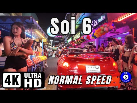 Soi 6.1 & Soi 6 | Pattaya Thailand | 4K Ultra HD 60FPS