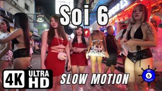 Soi 6.1 & Soi 6 | Pattaya Thailand | Slow Motion🔥 | 4K Ultra HD 60FPS