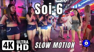 Soi 6.1 & Soi 6 | Pattaya Thailand | Slow Motion🔥 | 4K Ultra HD 60FPS