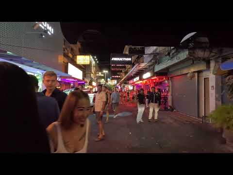 Soi 6 and Beach Road Pattaya Thailand 12 hours apart. Day and night Monday January 27, 2025