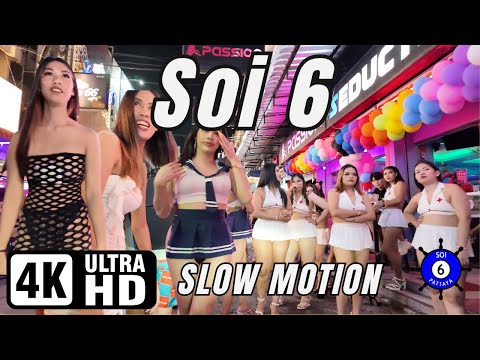 Soi 6 | Pattaya | Slow Motion | 11-10-2024 | 4K Ultra HD 60FPS