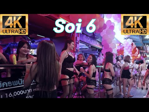This is Soi 6 in Pattaya Thailand; it is near Beach Road.
