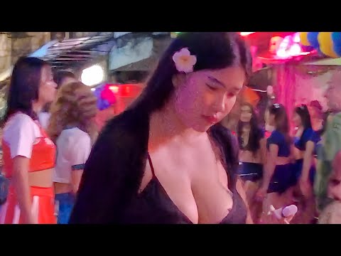 [4K] High quality Pattaya Soi 6, Soi Buakhao and Tree Town Freelancers Vlog23