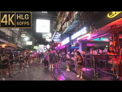 [4K HLG] Soi6 1AM | Around closing time | Pattaya | Walking Tube | 20250623