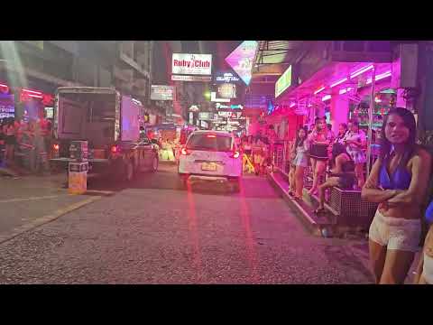 [4k] Soi 6 Pattaya  Thursday Night Life  on Oct.19.2023  60fps video